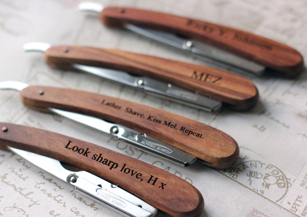 Personalised Straight Razor-Style Shavette Set – Classic Shaving Gift