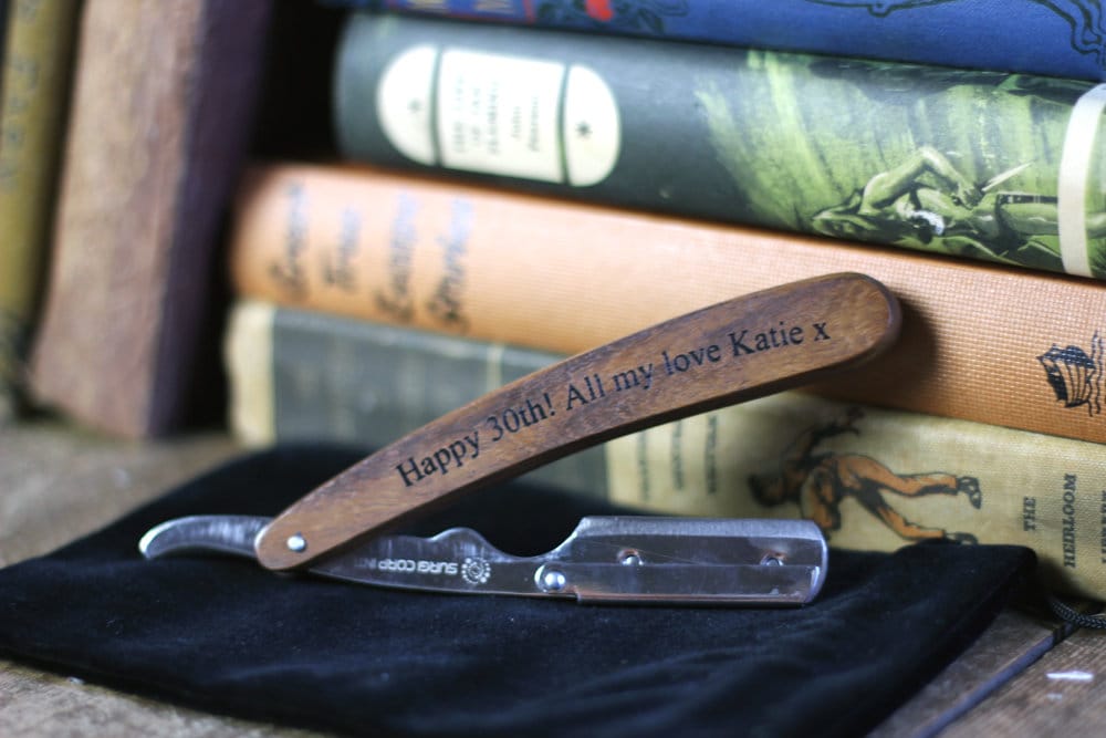 Personalised Straight Razor-Style Shavette Set – Classic Shaving Gift