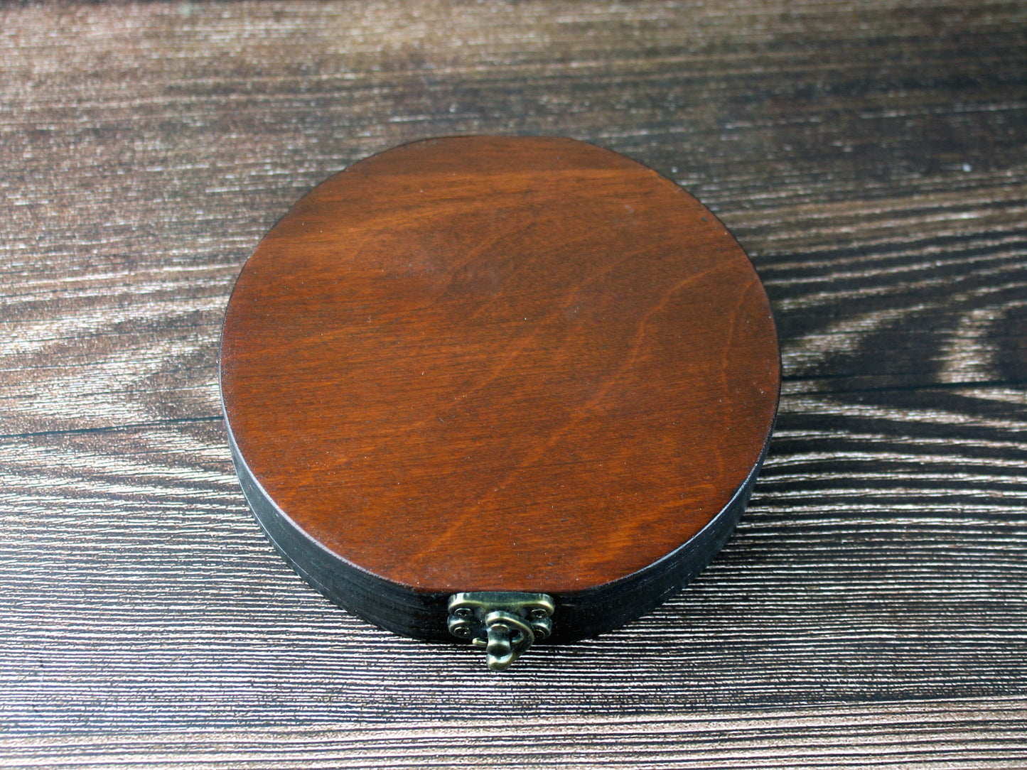 Round Obsidian Scrying Mirror - Seeing Eye Design