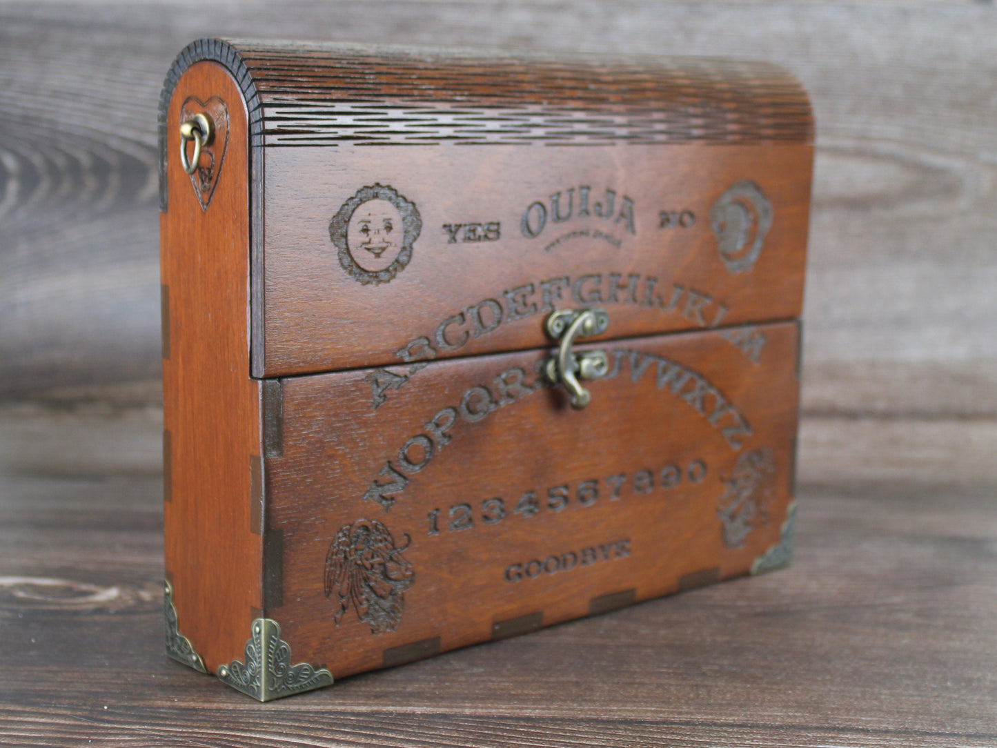 Handmade Wooden Handbag – Ouija Spirit Board Design