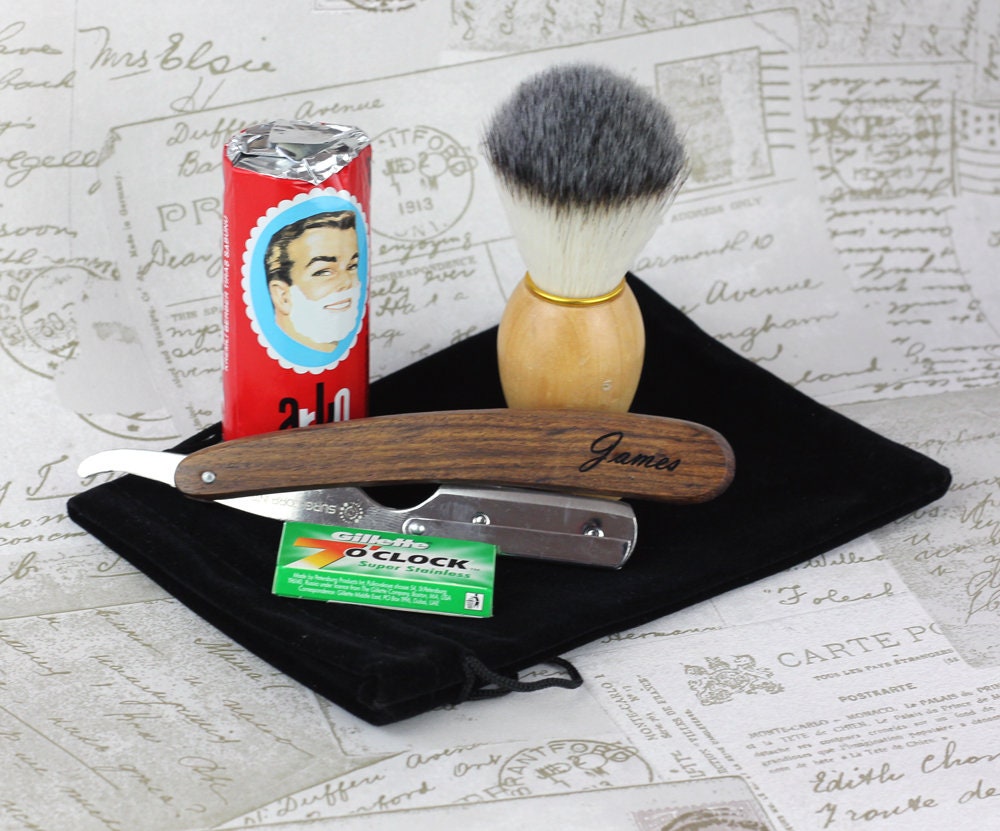 Personalised Straight Razor-Style Shavette Set – Classic Shaving Gift