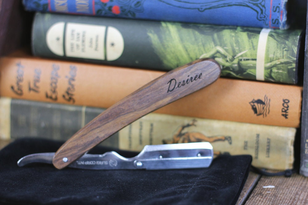Personalised Straight Razor-Style Shavette Set – Classic Shaving Gift