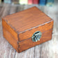 Half and Half Wooden Apothecary Chest - 6 glass bottles