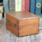 Half and Half Wooden Apothecary Chest - 6 glass bottles
