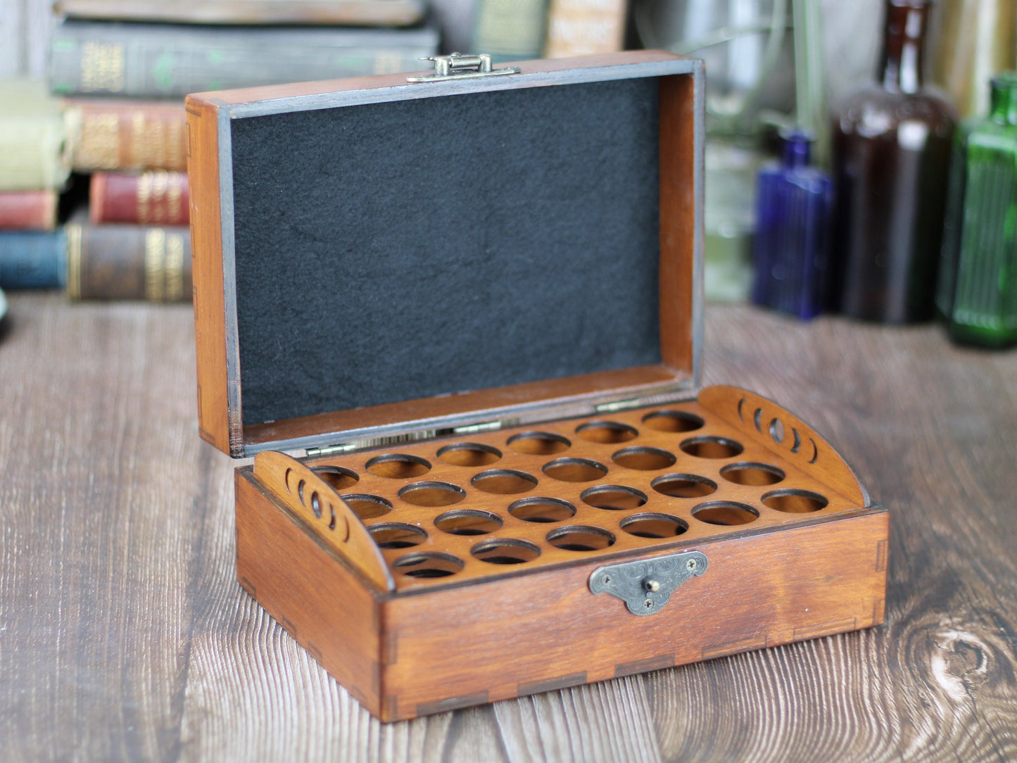 24 Bottle Apothecary Chest
