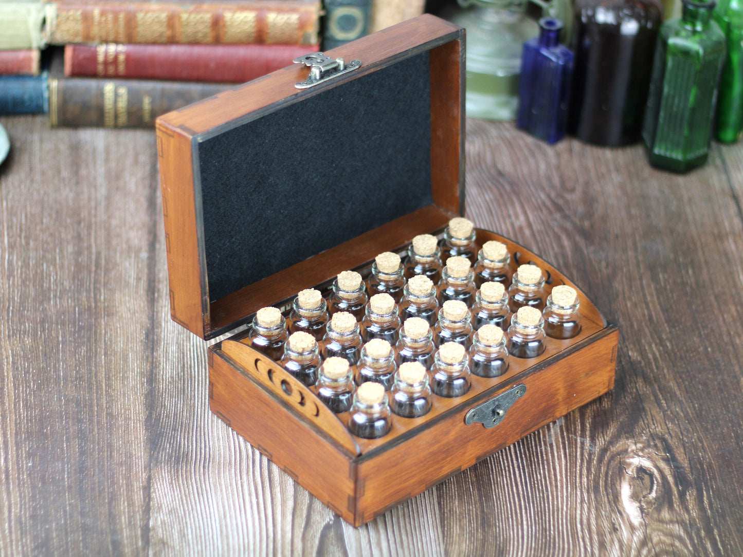 24 Bottle Apothecary Chest