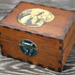 12 Bottle Apothecary Chest - Alice Through The Looking Glass Caterpillar Design