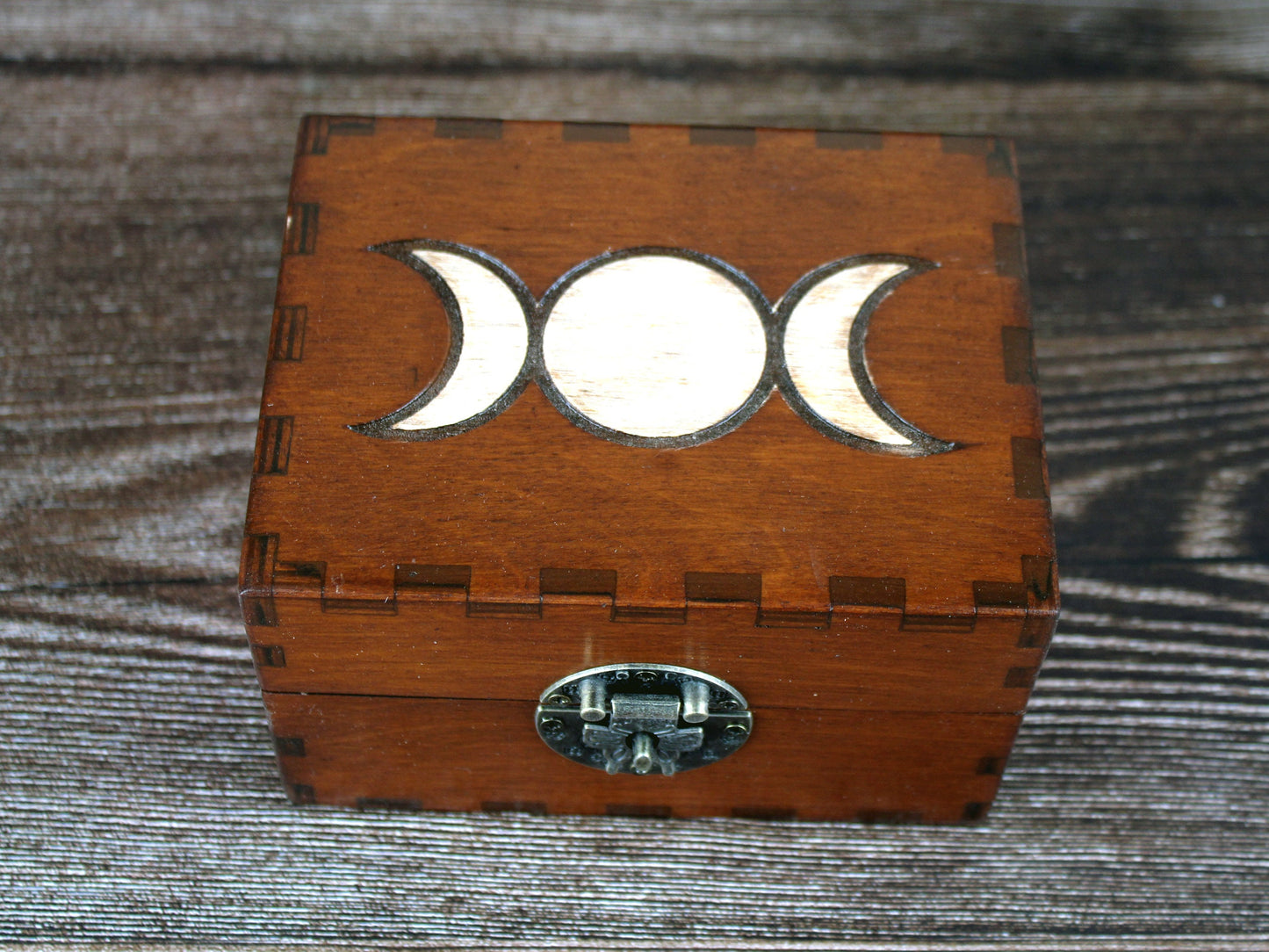 12 Bottle Apothecary Chest -  Triple Goddess Design