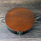 Round Obsidian Scrying Mirror - Seeing Eye Design