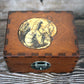 12 Bottle Apothecary Chest - Alice Through The Looking Glass Caterpillar Design