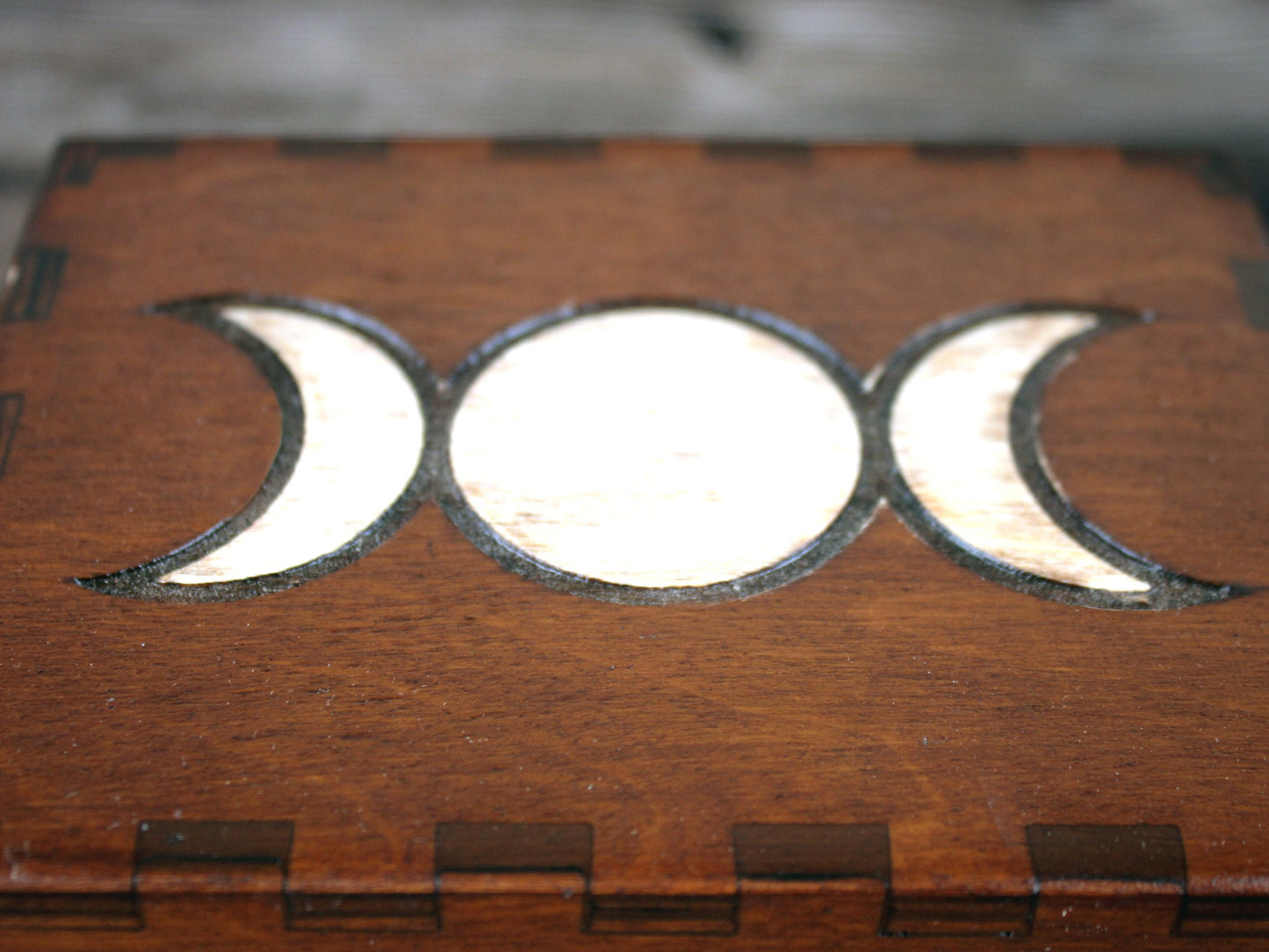12 Bottle Apothecary Chest -  Triple Goddess Design