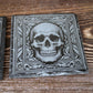 Pair of Slate Coasters - Elaborate skull design