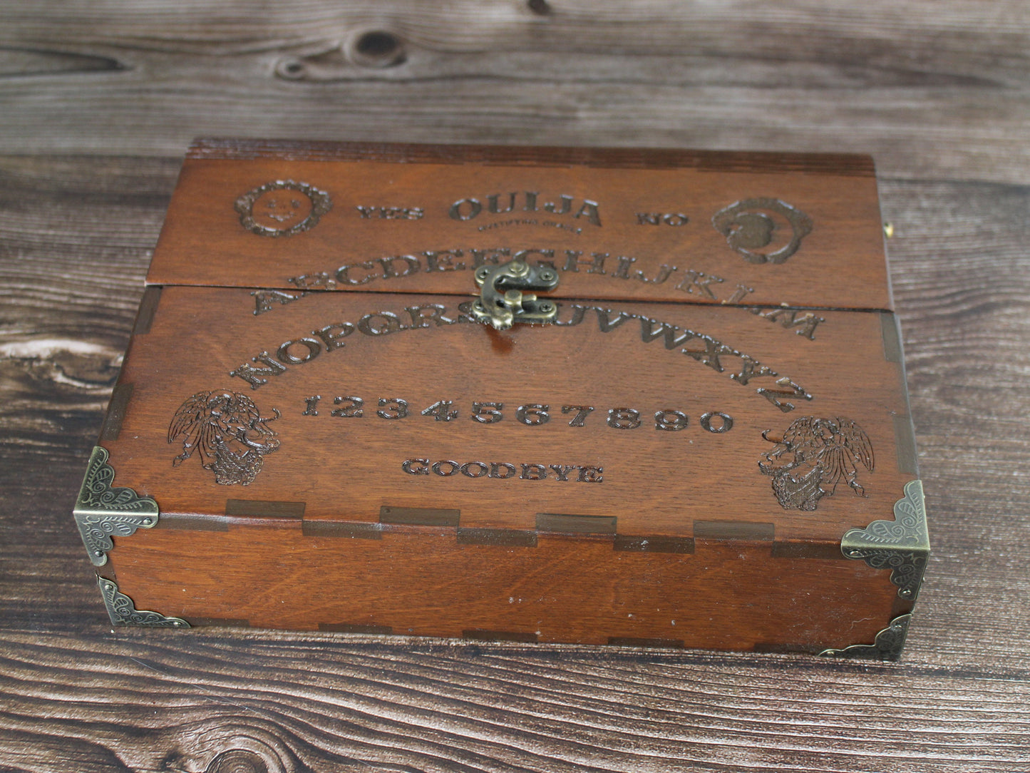 Handmade Wooden Handbag – Ouija Spirit Board Design